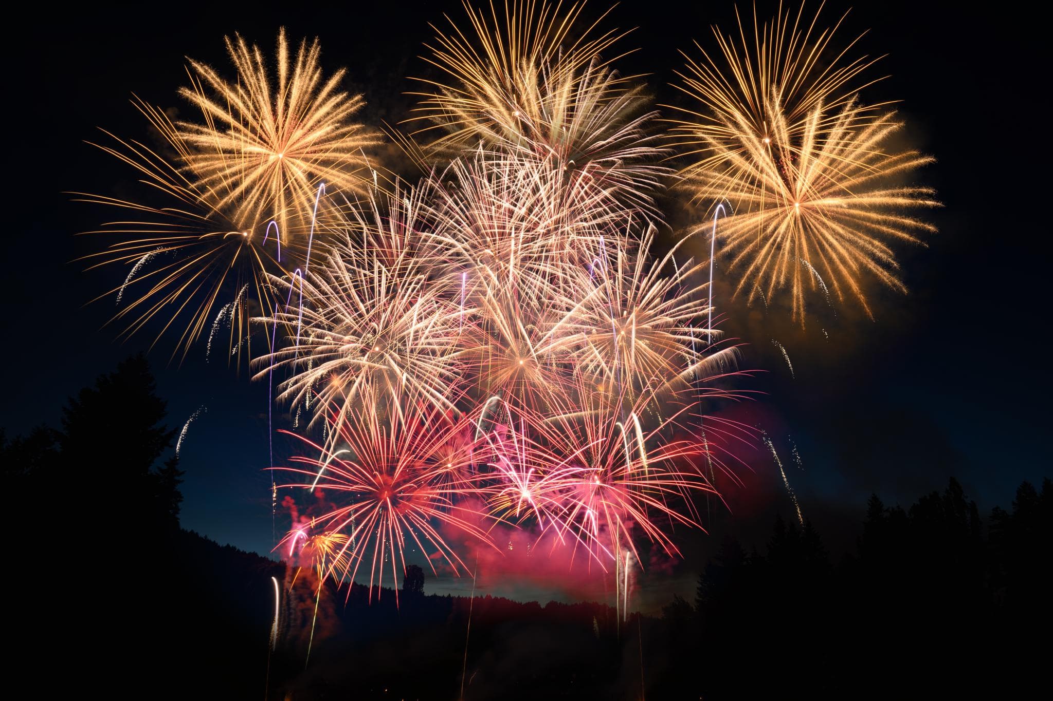 Poster for Summer Firework Saturdays at The Butchart Gardens