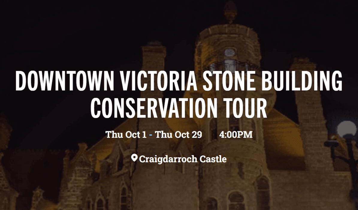 Downtown Victoria Stone Building Conservation Tour at Craigdarroch Castle