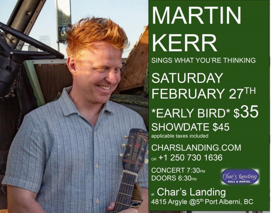 Poster for Martin Kerr LIVE @Char's
