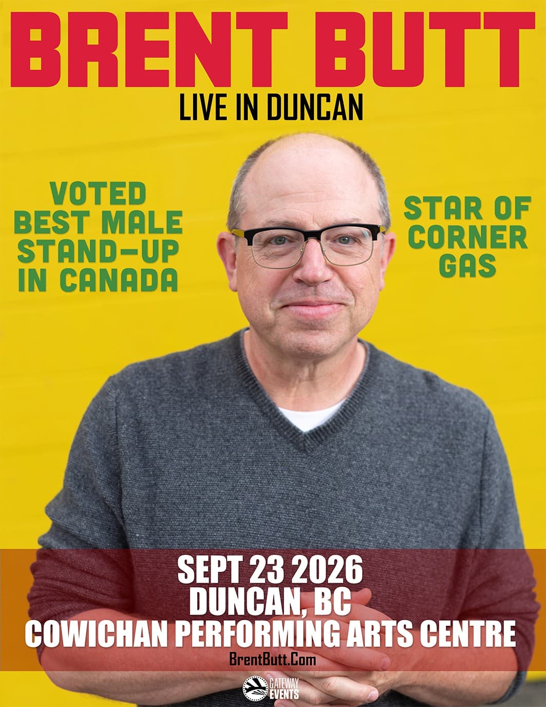 Brent Butt at Cowichan Performing Arts Centre