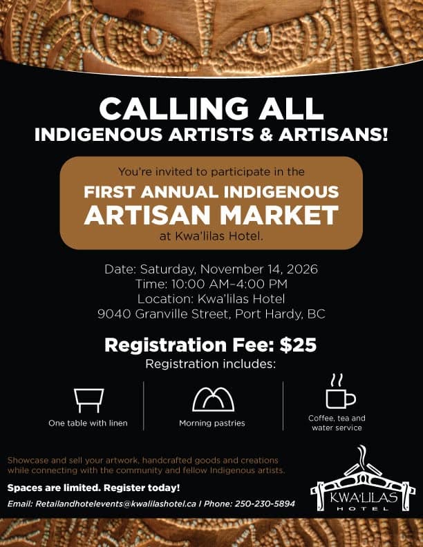 Poster for Indigenous Artisan Market