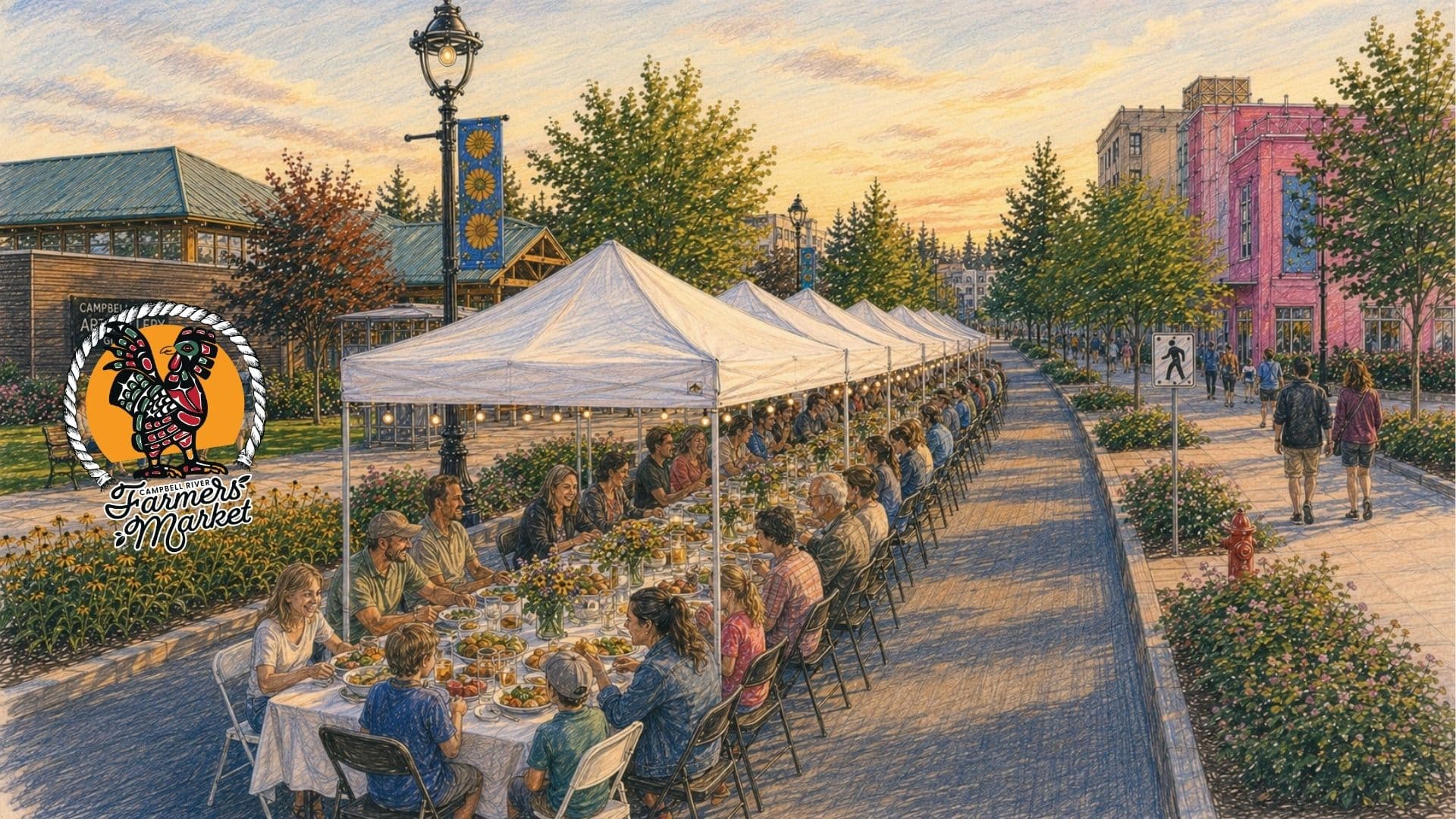 Poster for 25th Anniversary Community Dinner