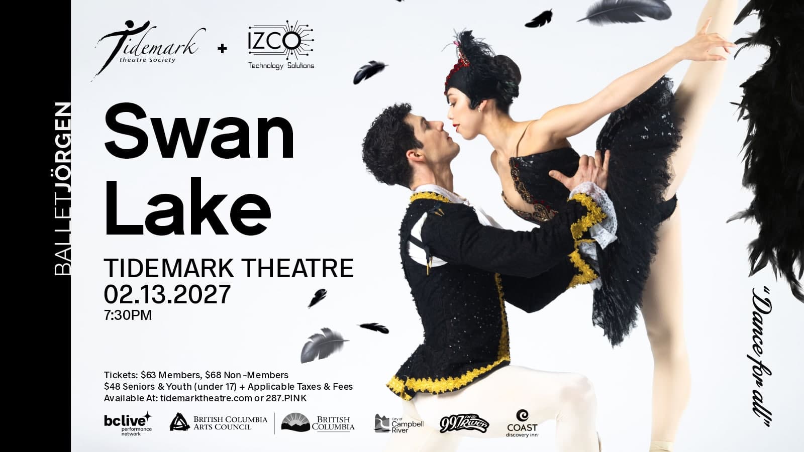 Ballet Jörgen’s Swan Lake at Tidemark Theatre