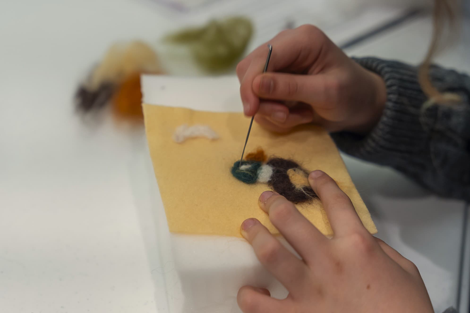 Poster for Winter Crafternoon: Nature-Themed Felting