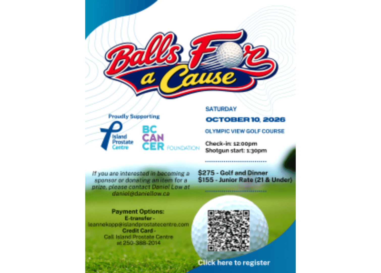 Balls Fore a Cause - Charity Golf Tournament for Cancer at Victoria