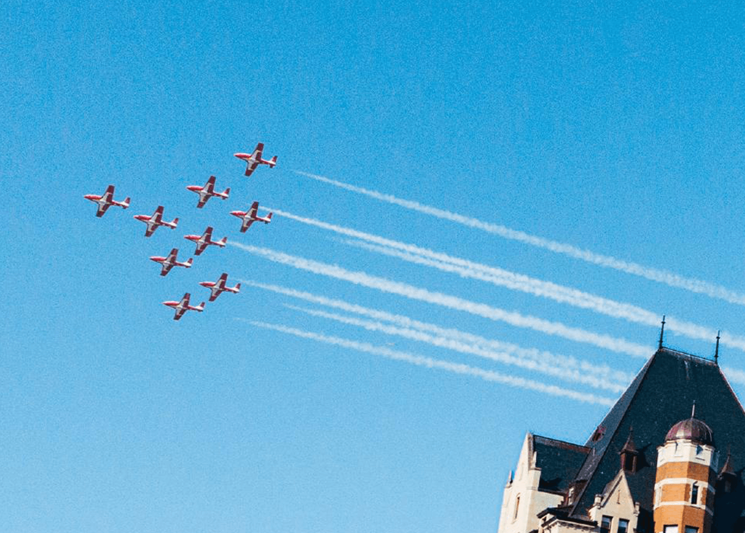 Poster for Canadian Forces Snowbirds 55th Anniversary