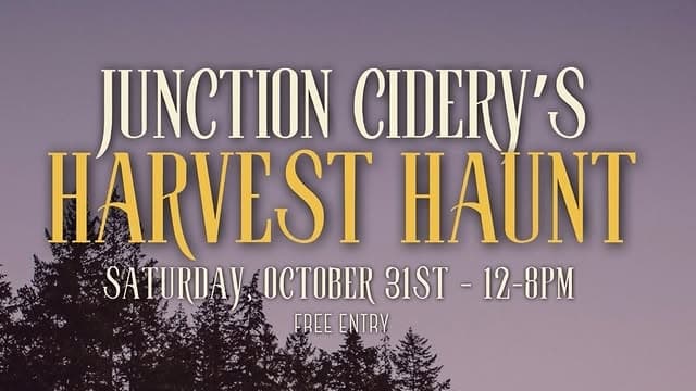Poster for Junction Cidery’s Harvest Haunt