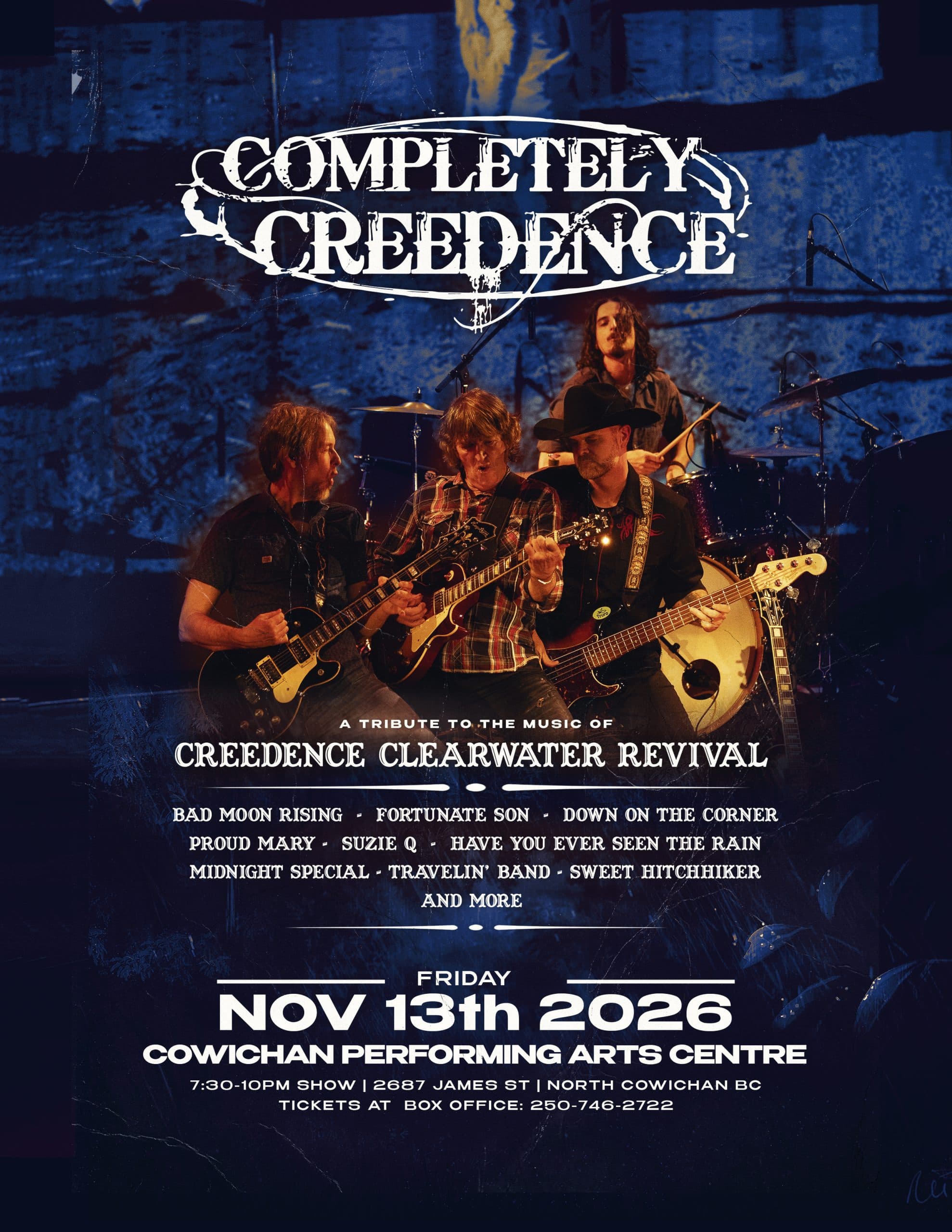 Completely Creedence Band – A Tribute to CCR at Cowichan Performing Arts Centre