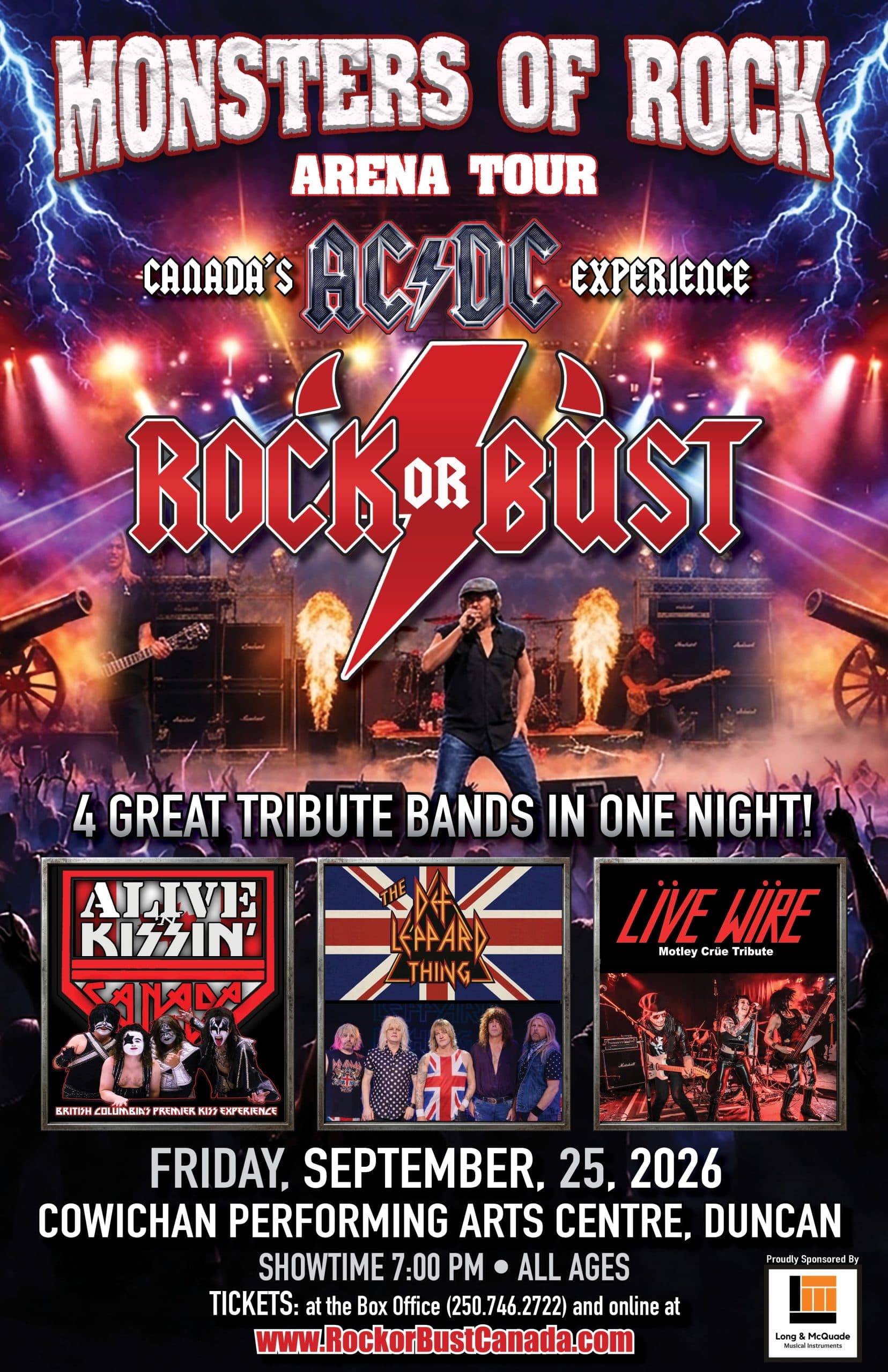 Monsters of Rock Arena Tour at Cowichan Performing Arts Centre