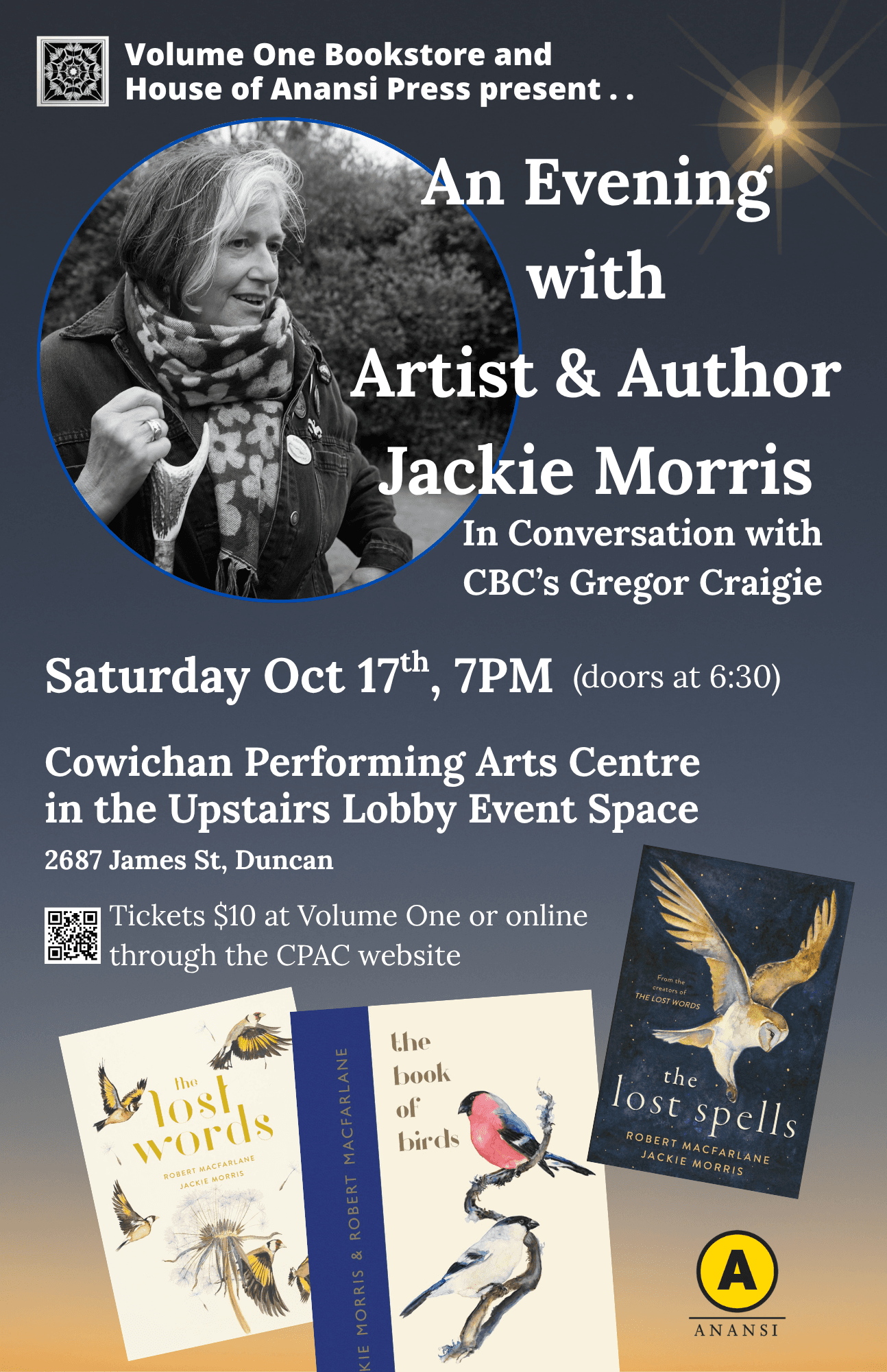 An Evening with Artist & Author Jackie Morris at Cowichan Performing Arts Centre