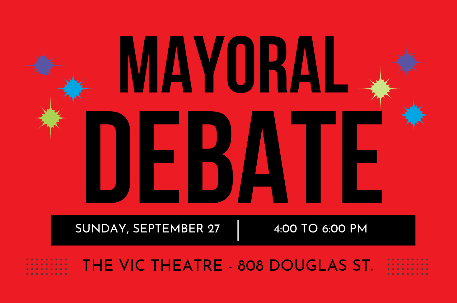 Mayoral Debate at The Vic Theatre