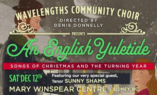 Poster for Wavelengths Community Choir: An English Yuletide