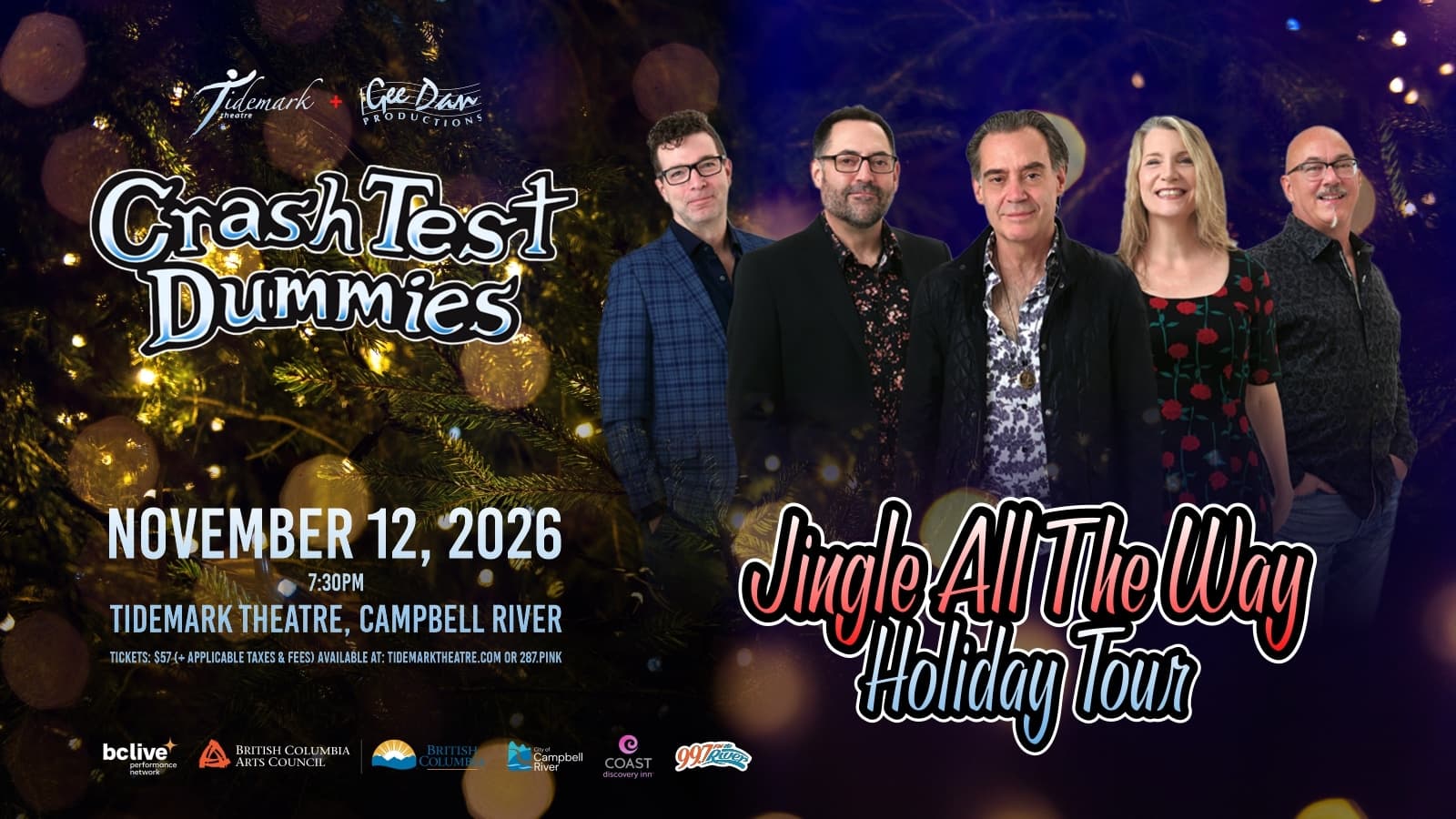 Crash Test Dummies at Tidemark Theatre