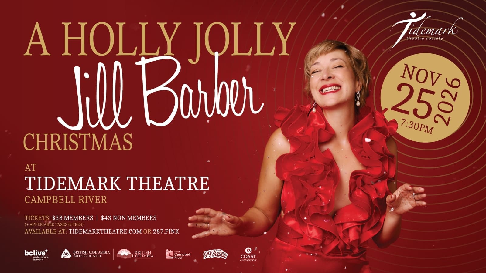 A Holly Jolly Jill Barber Christmas at Tidemark Theatre