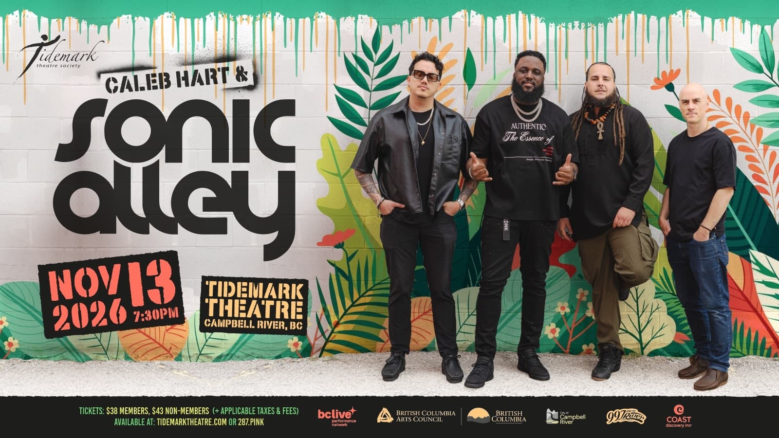 Caleb Hart with Sonic Alley at Tidemark Theatre