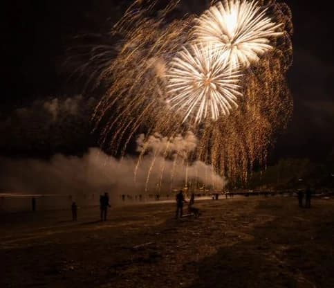 Tinwis Beach New Years Fireworks 2026 at Tofino