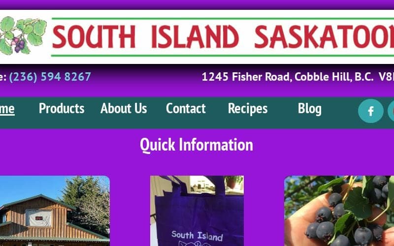 South Island Saskatoons in Duncan