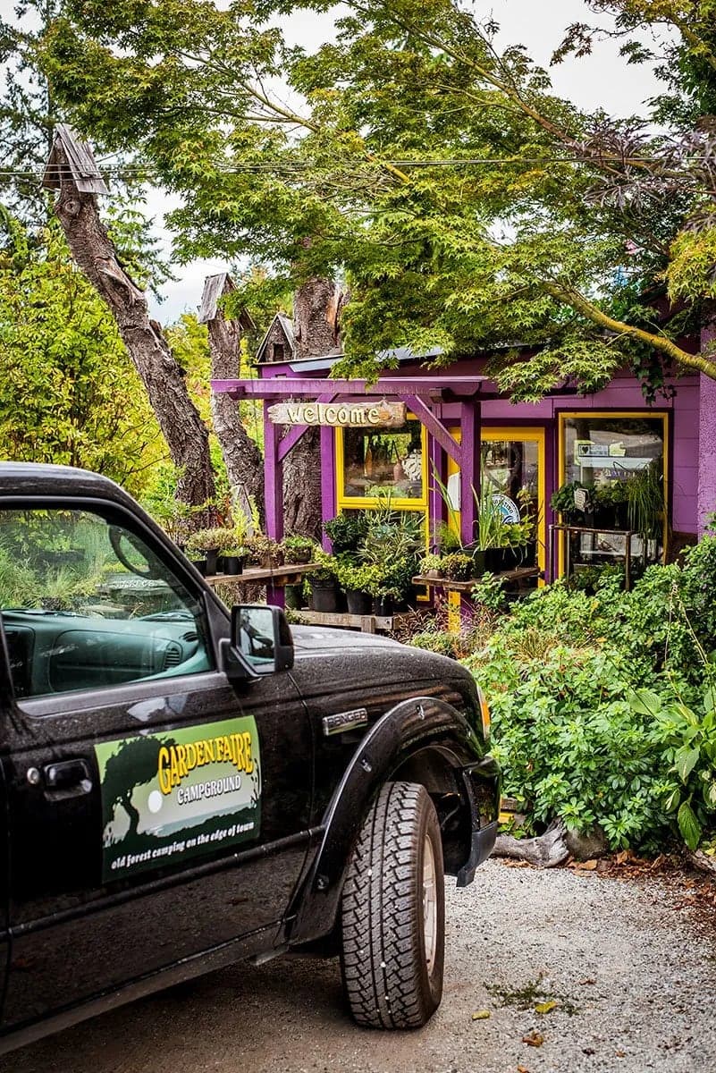 Garden Faire Gallery Nursery & Campground in Salt Spring Island